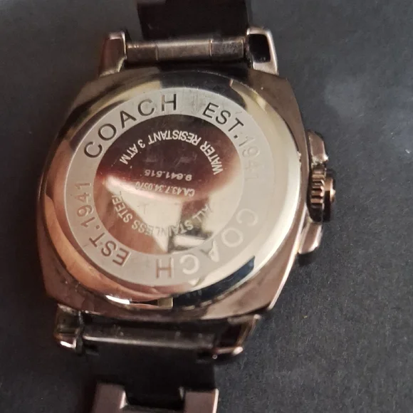 Coach Metallic Silver Chronograph Watch - Picture 2 of 2